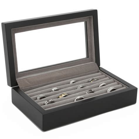 steel box ring|men's ring storage box.